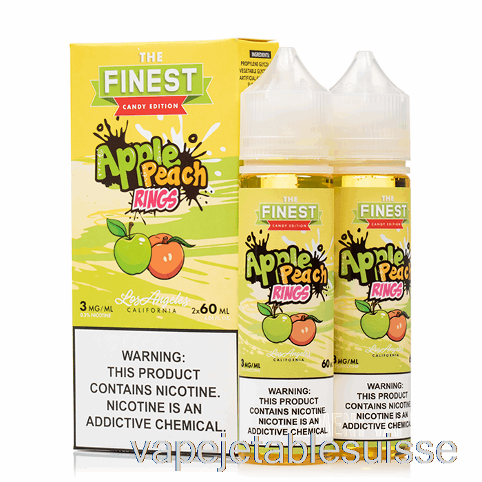 Vape Suisse Apple Peach Sour Rings - La Meilleure édition De Bonbons - 120 Ml 0 Mg